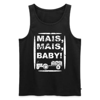 Mais Mais Baby - Männer Premium Bio Tank Top - Schwarz - Vorne - AI Model Male 178 light (178cm)