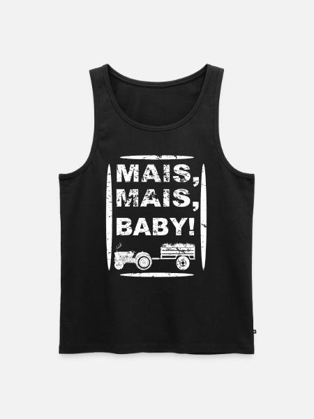 Mais Mais Baby - Männer Premium Bio Tank Top - Schwarz