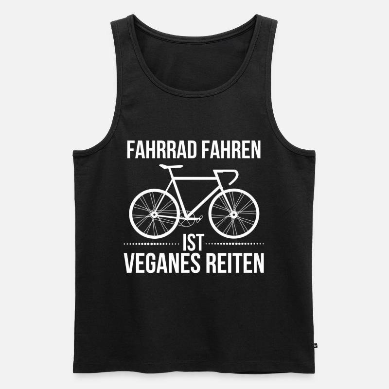 Fahrrad - Männer Premium Bio Tank Top - Schwarz