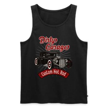 Hot Rod Sale Garage - Débardeur bio Premium Homme - noir - Devant - Michal (187cm)