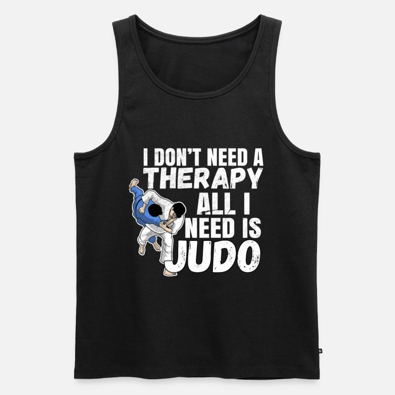 Judo - Männer Premium Bio Tank Top - Schwarz