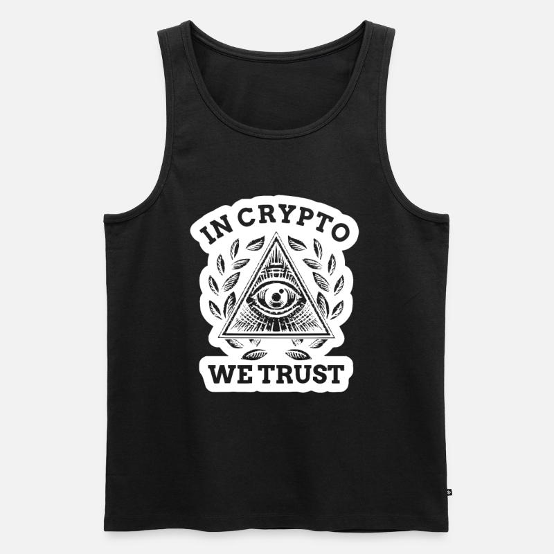 Crypto Crypto Cryptowährungs Crypto Coin Crypto Wallet - Débardeur bio Premium Homme - noir