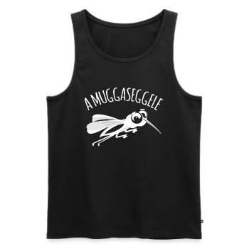 Muggaseggele - Débardeur bio Premium Homme - noir - Devant - Michal (187cm)
