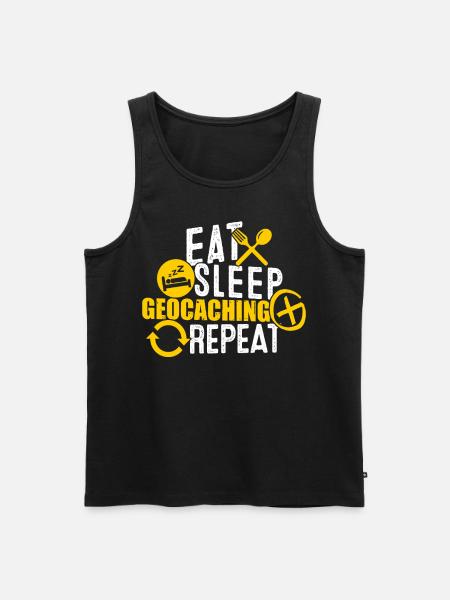 Geocache - Men's Premium Organic Tank Top - black
