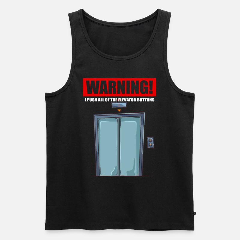 Aufzug Mechaniker Techniker Rolltreppe - Männer Premium Bio Tank Top - Schwarz