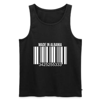 Funny Albania saying, Albanian gift - Men's Premium Organic Tank Top - black - Front - Michal (187cm)