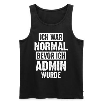 Admin Informatik Student Lustige Sprüche - Männer Premium Bio Tank Top - Schwarz - Vorne - AI Model Male 178 light (178cm)