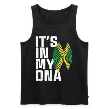 Afrique afrique cadeau vêtements africains - Débardeur bio Premium Homme - noir - Devant - Michal (187cm)