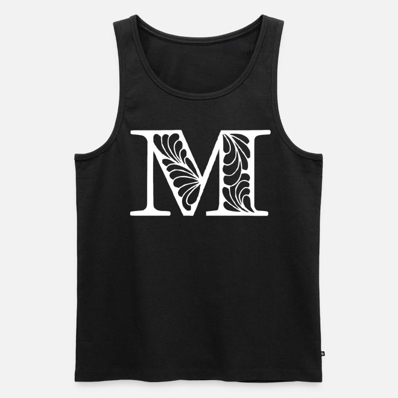 M - Männer Premium Bio Tank Top - Schwarz