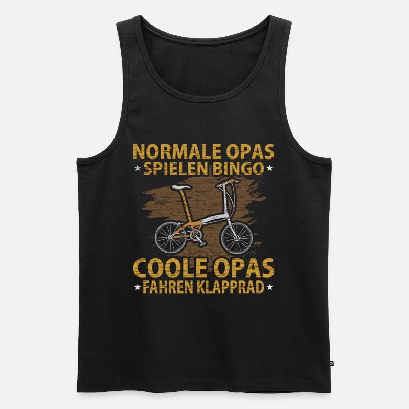 Klapprad - Männer Premium Bio Tank Top - Schwarz