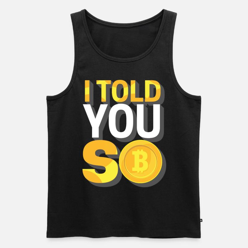 Bitcoin - Männer Premium Bio Tank Top - Schwarz
