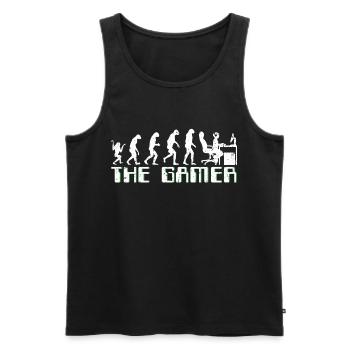 Drôle de gamer Cadeaux - Gamer - Débardeur bio Premium Homme - noir - Devant - Michal (187cm)