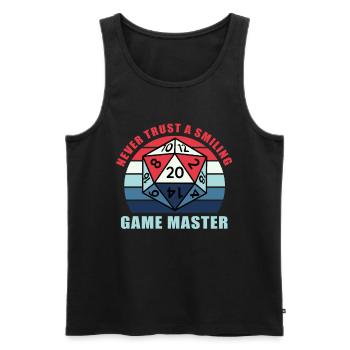 Game Master Fantasy Role-Playing Game Tshirt Game Master - Men's Premium Organic Tank Top - black - Front - AI Model Male 178 light (178cm)