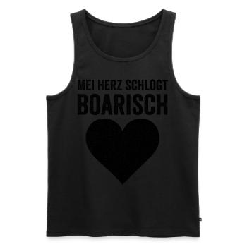 Boarisch Bayern Bayer Bayerisch Bairisch Bayrisch - Männer Premium Bio Tank Top - Schwarz - Vorne - Michal (187cm)