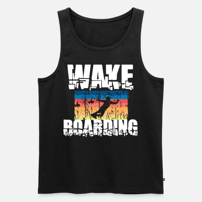 Wakeboard Wakeboarding - Männer Premium Bio Tank Top - Schwarz