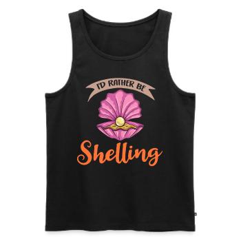 Clams Collect clam oysters - Men's Premium Organic Tank Top - black - Front - AI Model Male 178 light (178cm)