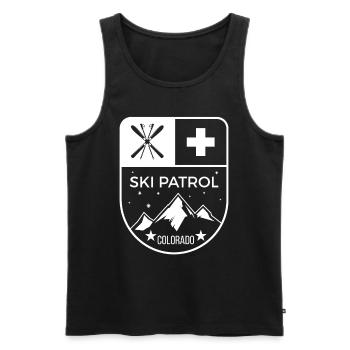 Ski Patrol Colorado - Men's Premium Organic Tank Top - black - Front - Michal (187cm)