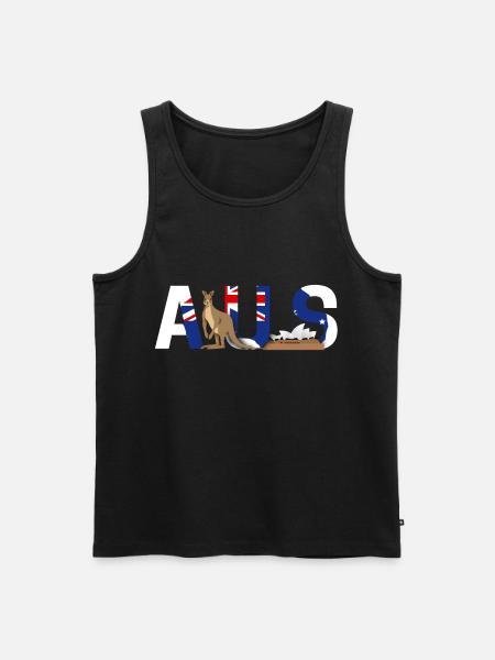 Australia - Men's Premium Organic Tank Top - black