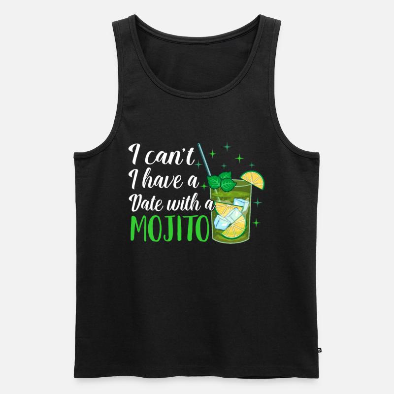 Mojito - Männer Premium Bio Tank Top - Schwarz