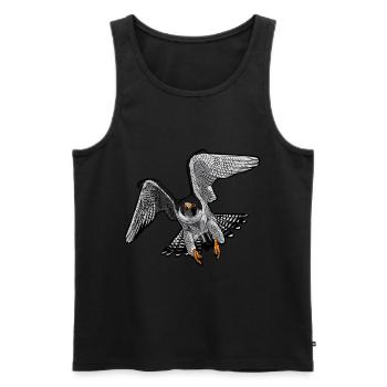 Falknerei Greifvogel Geschenk für Falken Freunde - Männer Premium Bio Tank Top - Schwarz - Vorne - AI Model Male 178 light (178cm)