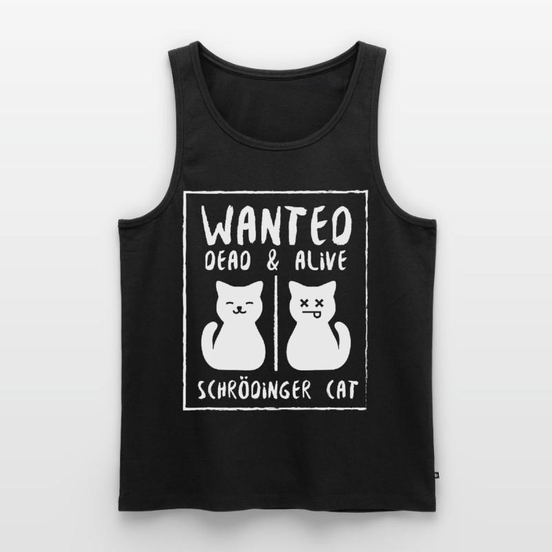 Schrödinger Katze tot oder lebendig Männer Premium Bio Tank Top