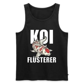 lustiges Koi Kois Koi Flüsterer Karpfen Geschenk - Männer Premium Bio Tank Top - Schwarz - Vorne - AI Model Male 178 light (178cm)
