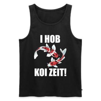 lustige Koi Kois i hob koi zeit Geschenkidee - Männer Premium Bio Tank Top - Schwarz - Vorne - Michal (187cm)