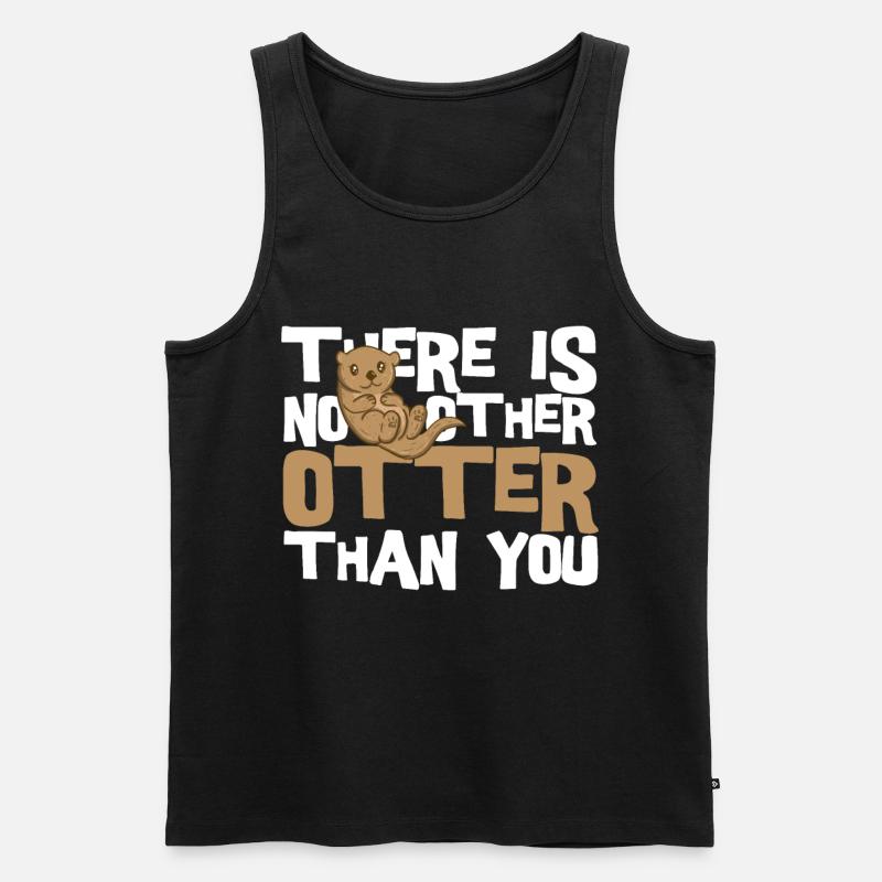 Otter - Männer Premium Bio Tank Top - Schwarz