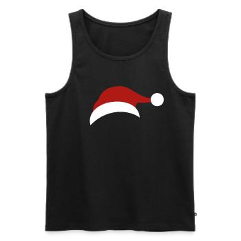 Bonnet de Noel Noël X-Mas - Débardeur bio Premium Homme - noir - Devant - Michal (187cm)