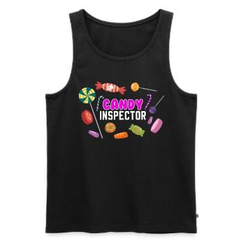 Süßigkeiten - Männer Premium Bio Tank Top - Schwarz - Vorne - Michal (187cm)