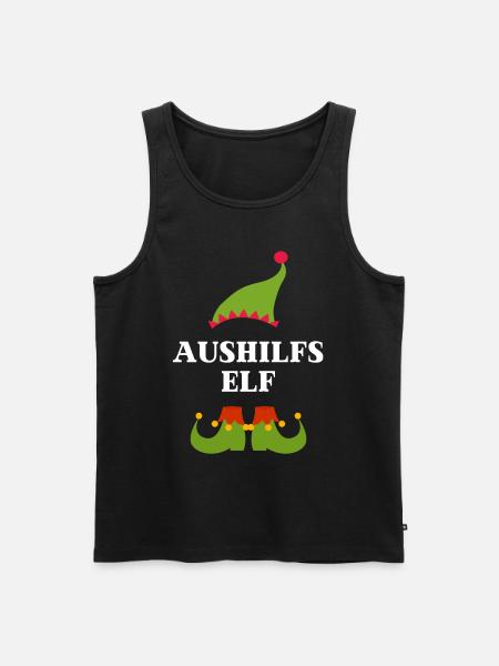 Aushilfs Elf Weihnachten Weihnachtsgeschenk - Männer Premium Bio Tank Top - Schwarz