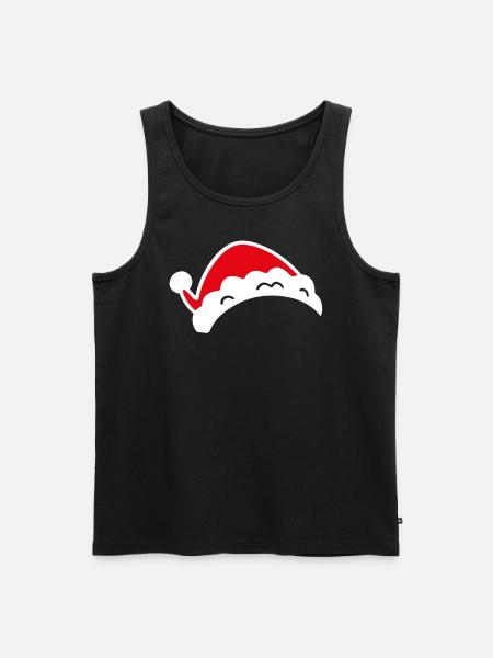 Christmas hat - Men's Premium Organic Tank Top - black