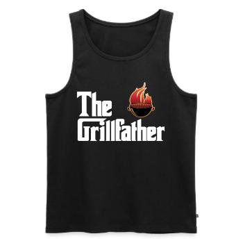 Grillen BBQ Grillmeister Steak Grillsaison Wurst - Männer Premium Bio Tank Top - Schwarz - Vorne - Michal (187cm)