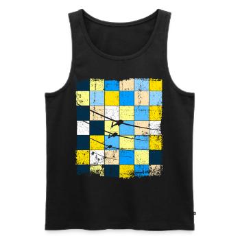 Glider pilot glider flying glider - Men's Premium Organic Tank Top - black - Front - AI Model Male 178 light (178cm)