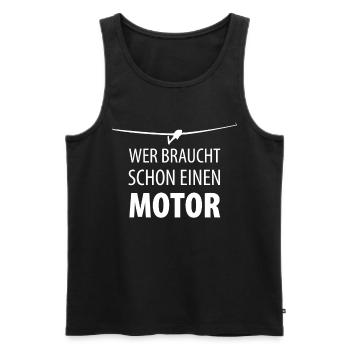 Segelflieger Segelfliegen Segelflugzeug - Männer Premium Bio Tank Top - Schwarz - Vorne - Michal (187cm)