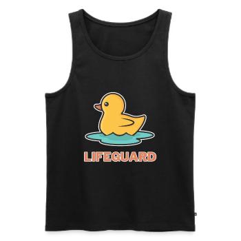 Lifeguard Lifeguard Poolboy Lifeguard - Men's Premium Organic Tank Top - black - Front - Michal (187cm)