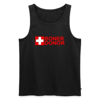 Boner Donor Halloween Kostüm als Geschenk Idee - Männer Premium Bio Tank Top - Schwarz - Vorne - Michal (187cm)