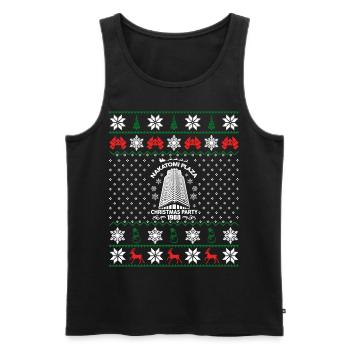 Nakatomi Plaza Christmas Party 1988 Ugly Christmas - Men's Premium Organic Tank Top - black - Front - Michal (187cm)