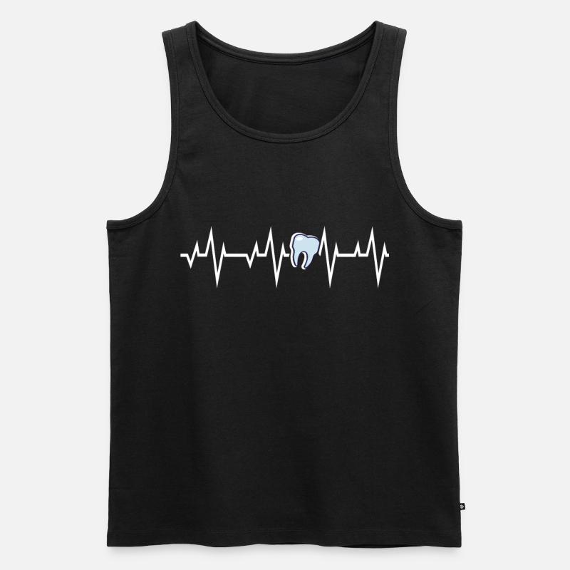 Zahnarzt - Männer Premium Bio Tank Top - Schwarz
