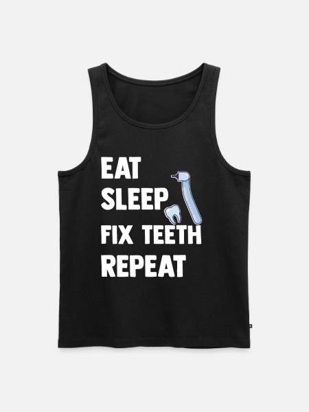 dentist - Men's Premium Organic Tank Top - black