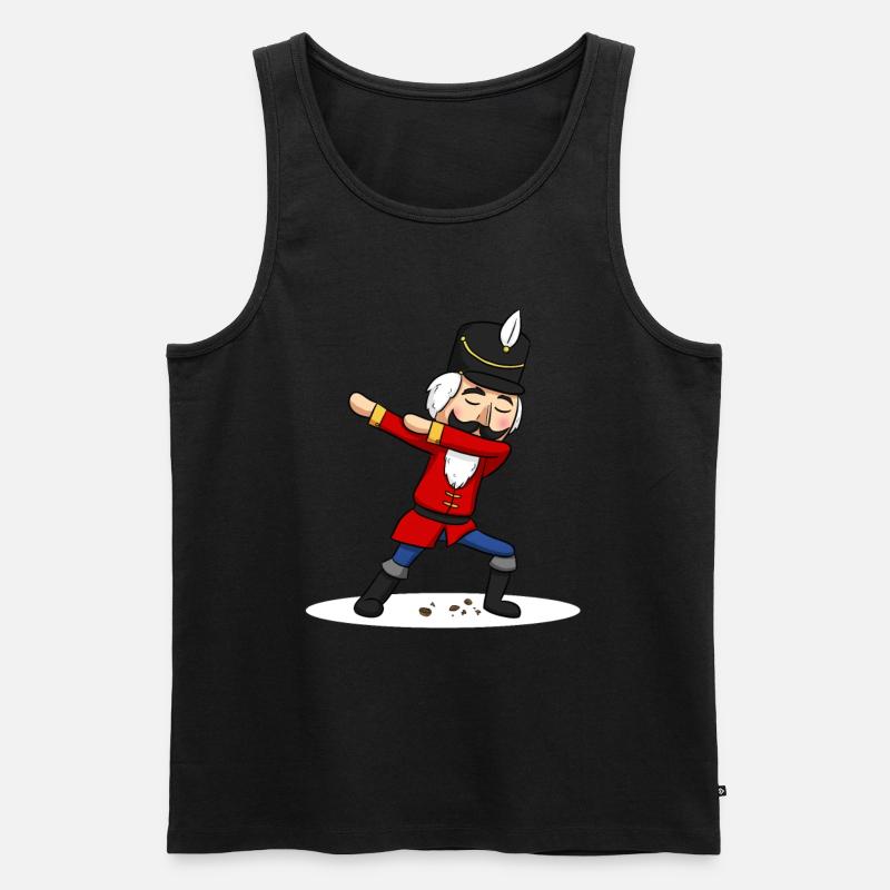 Dabbing Nutcracker - Männer Premium Bio Tank Top - Schwarz