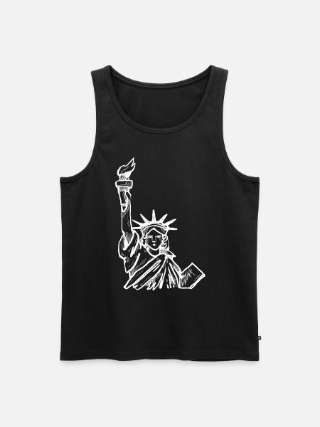 Statue of Liberty USA - Men's Premium Organic Tank Top - black