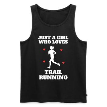 Montagne Trail Running Fille Femme - Débardeur bio Premium Homme - noir - Devant - AI Model Male 178 light (178cm)