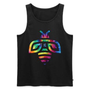 Tie Dye Bee Beekeeper Honey Bee - Débardeur bio Premium Homme - noir - Devant - AI Model Male 178 light (178cm)