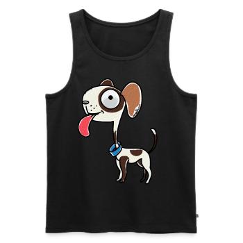 Hunde Hund Haustiere Weihnachtsgeschenk - Männer Premium Bio Tank Top - Schwarz - Vorne - Michal (187cm)