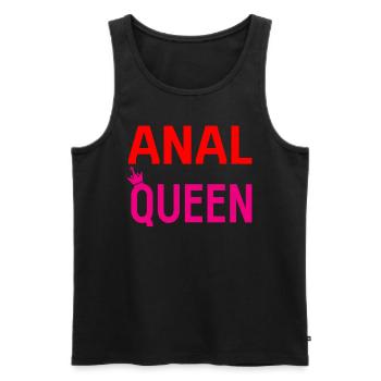 Sex Spruch Anal Porno Swinger - Männer Premium Bio Tank Top - Schwarz - Vorne - Michal (187cm)