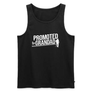 Promu grand-père grand-père grand-père grand-père grand-père - Débardeur bio Premium Homme - noir - Devant - AI Model Male 178 light (178cm)