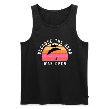 Fallschirm Fallschirmspringer Fallschirmjäger - Männer Premium Bio Tank Top - Schwarz - Vorne - Michal (187cm)