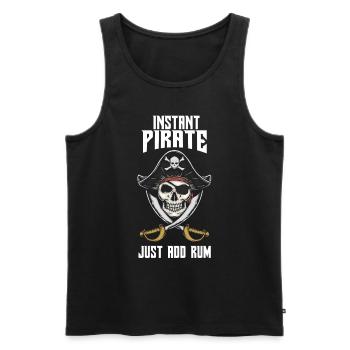 Pirate Pirate Kids Costume Pirate Anniversaire Pirate - Débardeur bio Premium Homme - noir - Devant - AI Model Male 178 light (178cm)