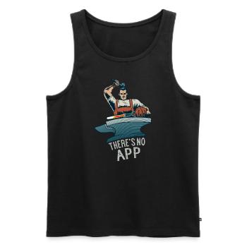 Hufschmied Huf Schmied Schmiede Schmiedekunst - Männer Premium Bio Tank Top - Schwarz - Vorne - AI Model Male 178 light (178cm)